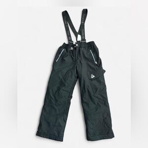 Gerry Weber Black 10/12 Kids Snow Overalls with Suspenders